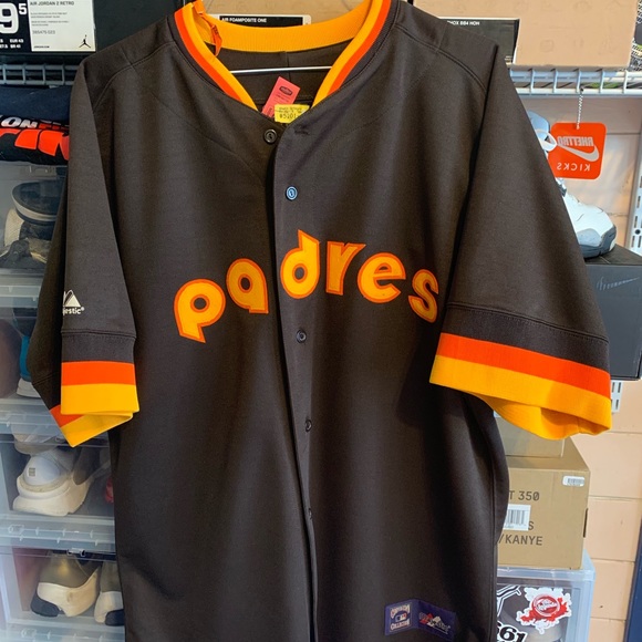 brown baseball jersey